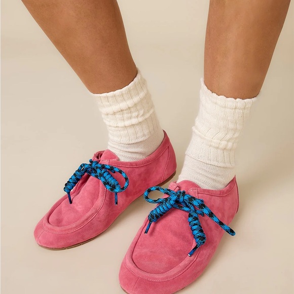 Charlotte Stone Shoes - Pink Suede Charlotte Stone Loafers BRAND NEW 🩷💙